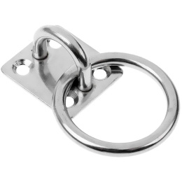 Серьга с рымом 40х50 мм, диаметр 8 мм нерж (10005804)